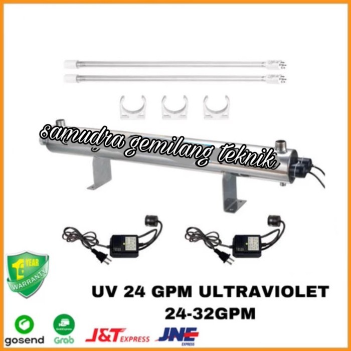 UV 24 GPM ULTRAVIOLET 24-32GPM UV RO 2 LAMPU REVERSES OSMOSIS
