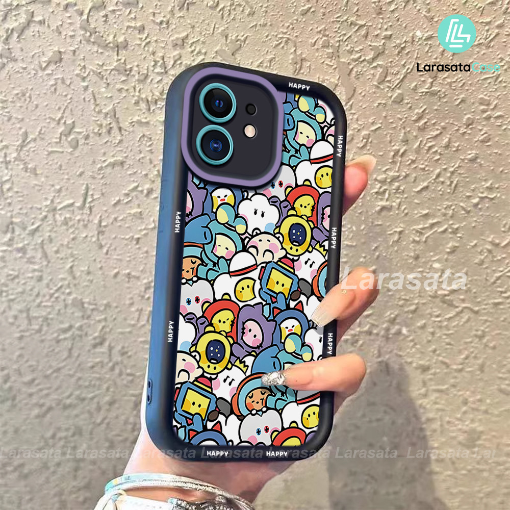 Cangkang lunak silikon boneka kartun anime lucu tahan guncangan Case untuk VIVO Y20 Y20S Y11S Y12S Y