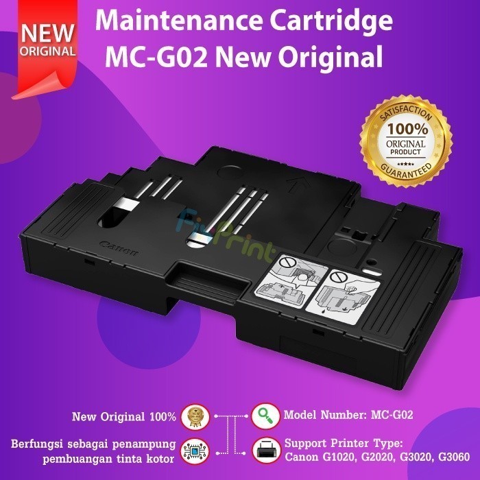 FixPrint Maintenance Cartridge MC-G02 Busa Pembuangan Tinta Cartridge Canon G1020 G2020 G3020 G3060 