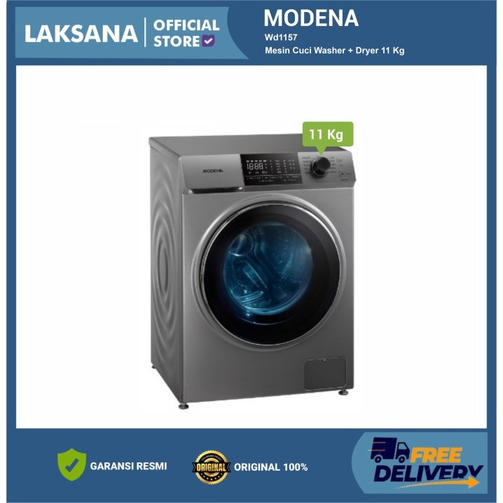 Modena WD 1157 Mesin Cuci & Pengering Muat Depan
