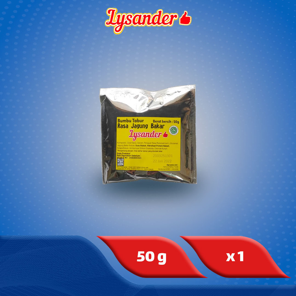 

Lysander Bumbu Tabur Jagung Bakar 50 g