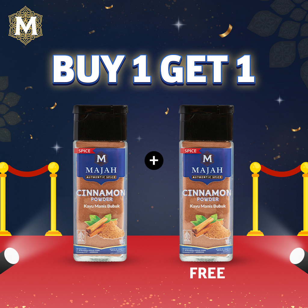 

BUY 1 GET 1 - MAJAH - Kayu Manis Bubuk 52g