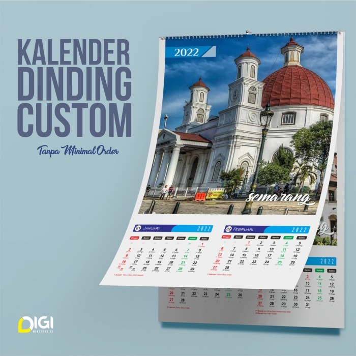 

KALENDER DINDING custom bisa pakai foto sendiri
