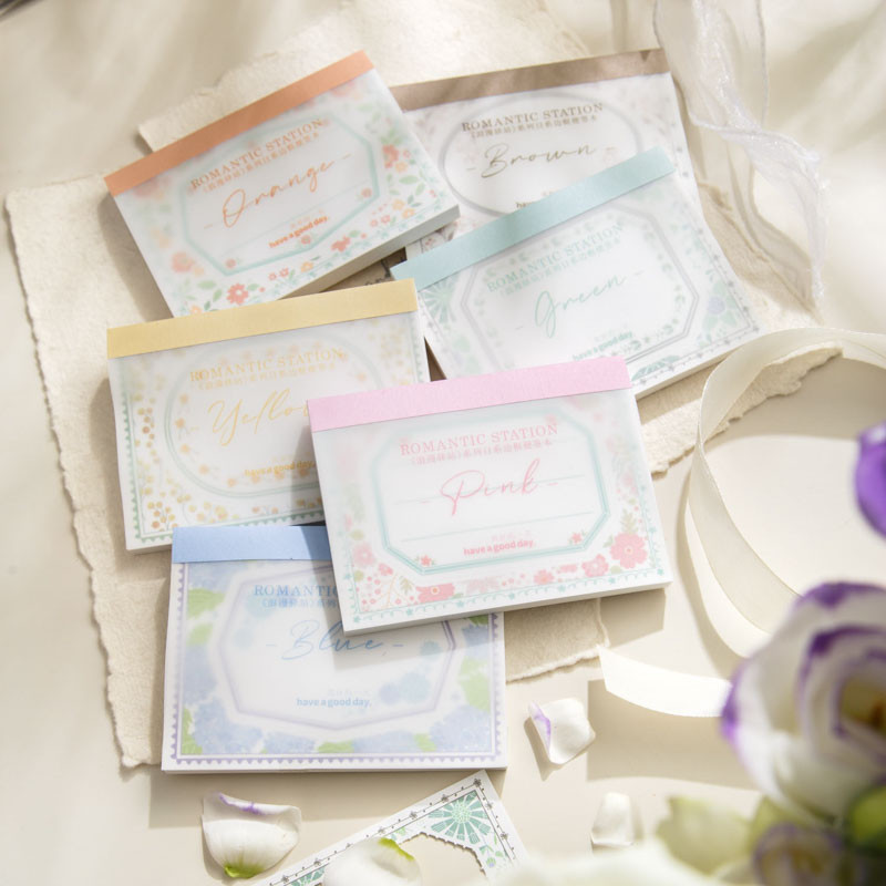 

6packs/LOT Romantic retainer series retro creative decoration DIY paper memo pad