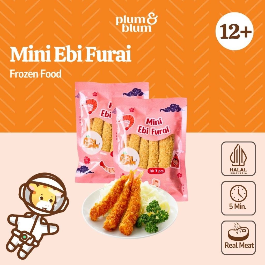 

Plum & Blum Mini Ebi Furai Udang Tempura No MSG - 7 pcs