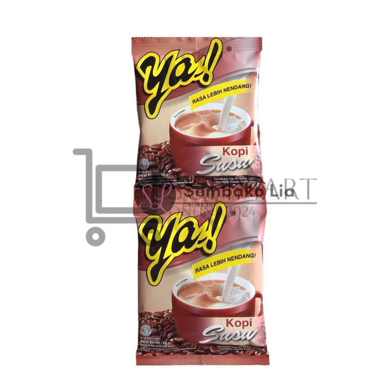 

Kopi Ya Susu Renteng Isi 10pc Sachet / Ya Kopi Susu Renteng