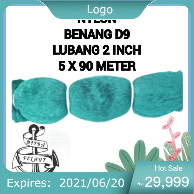 JARING IKAN NILON D9 2 INCH 100MD X 100YDS