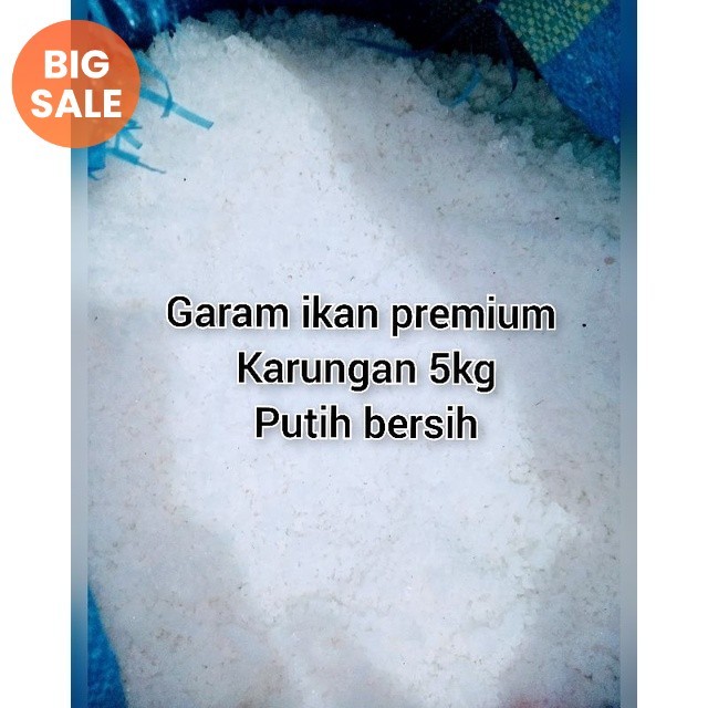 Garam ikan premium 5kg / garam ikan / garam premium / garam 5kg / garam krosok