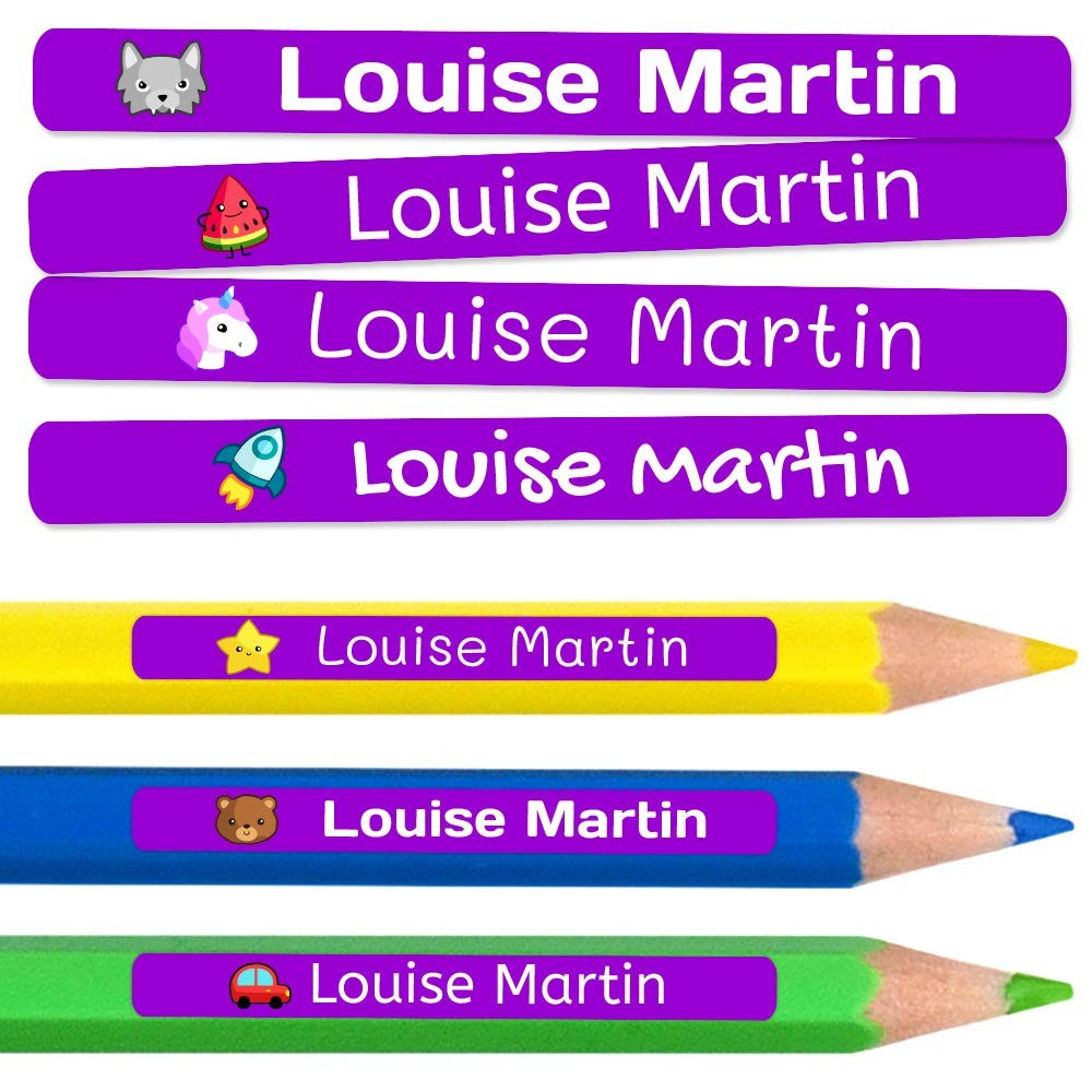 

Custom Adhesive Labels For Pencils Personalized Pens, School Stickers With Name, Waterproof Labels For School & Kindergarten