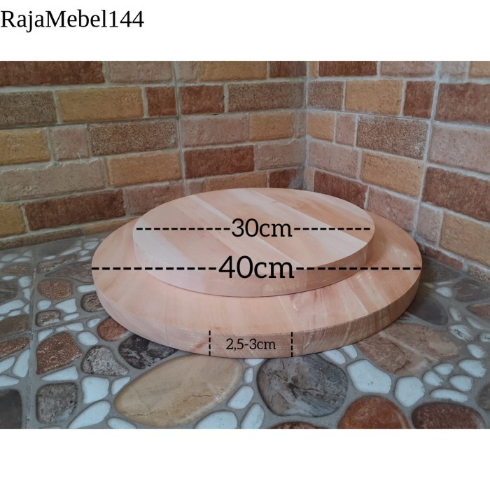 

Talenan Daging 30cm / Talenan Kayu Mahoni/ Telenan Daging 30 cm - T Dging d30 Lbg gratis ongkir