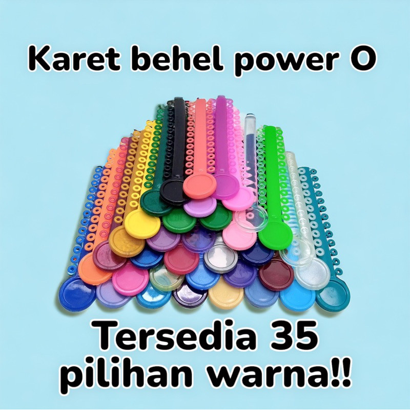 [Bisa COD] Karet power o creative /karet behel lepas pasang/karet behel permanen