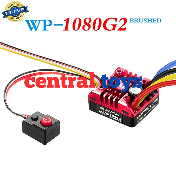 hobbywing quicrun WP 1080 G2 ESC brushed 80A rc crawler 1:10 1:8