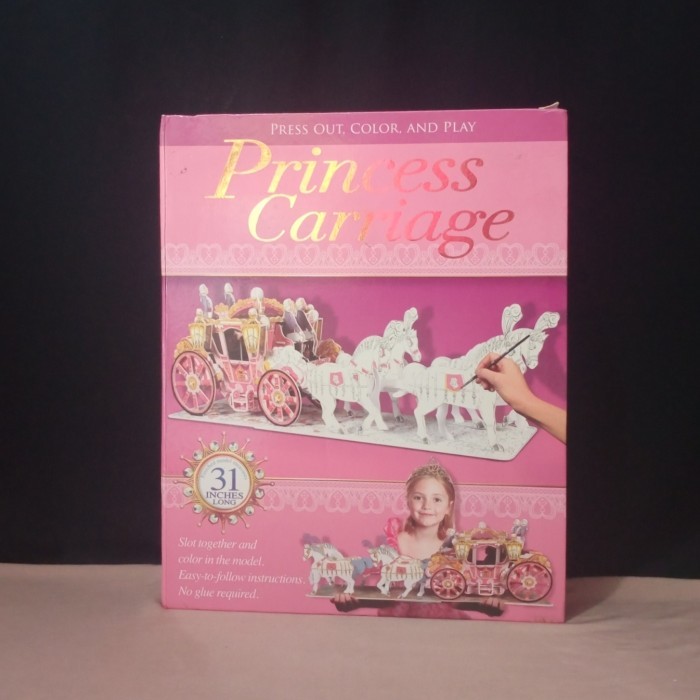 PRESS OUT, COLOR, AND PLAY - PRINCESS CARRIAGE