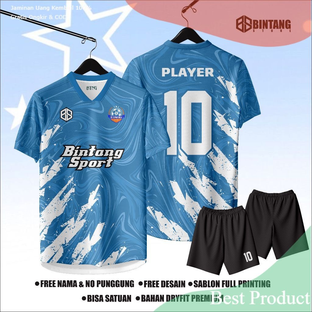Jersey Futsal printing jersey bola jersey volly jersey badminton/ SD SMP dewasa remaja fudsal