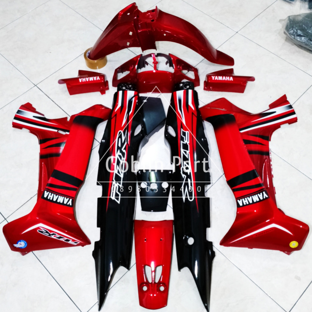 Cover Bodi Fizr F1zr Full Set Halus Body Motor Yamaha Fizr f1zr Merah Maron Hitam