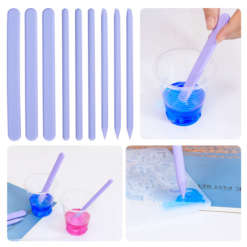 

Silicone Stir Sticks DIY Jewelry Making Tools Epoxy Resin Glue Pigment Mixing Tools Stirring Rods Easy To Clean Epoxy Resin Tool