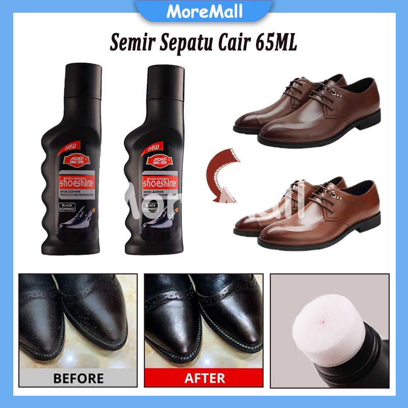 Semir Sepatu Hitam dan Coklat/Semir Sepatu Cair 65ML