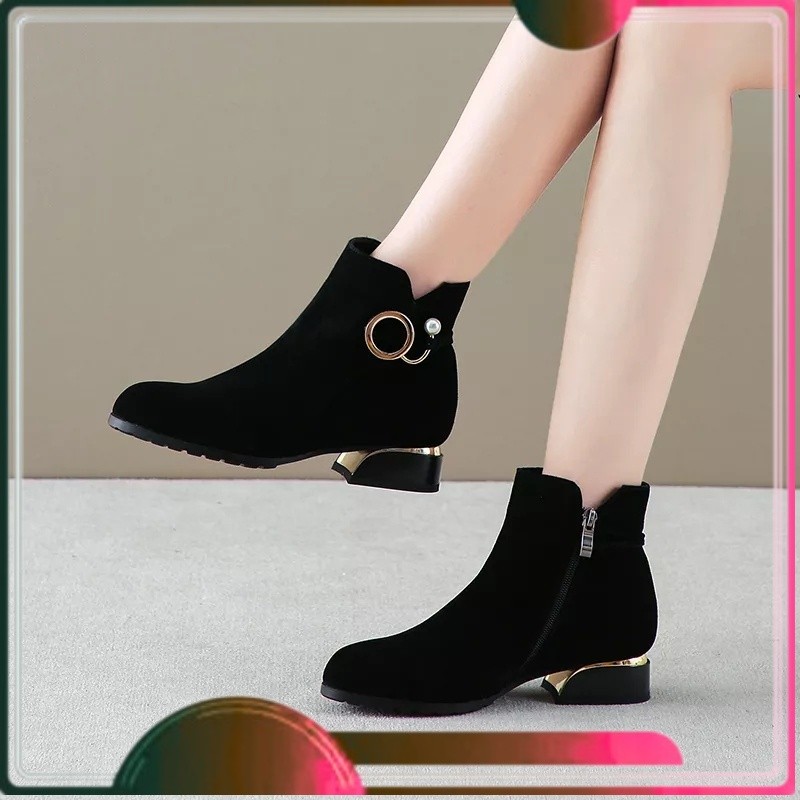 12.12 tkbrkt dts boots fashion wanita gaya korea musim dingin 2023 MURAH