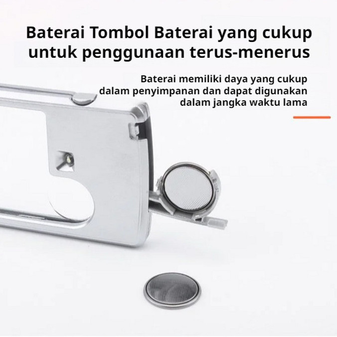 

gk Kaca Pembesar Lensa Optik Lampu Led 3-6 Kali Ultra-Tipis Rectangular Lht Portable Magnifying
