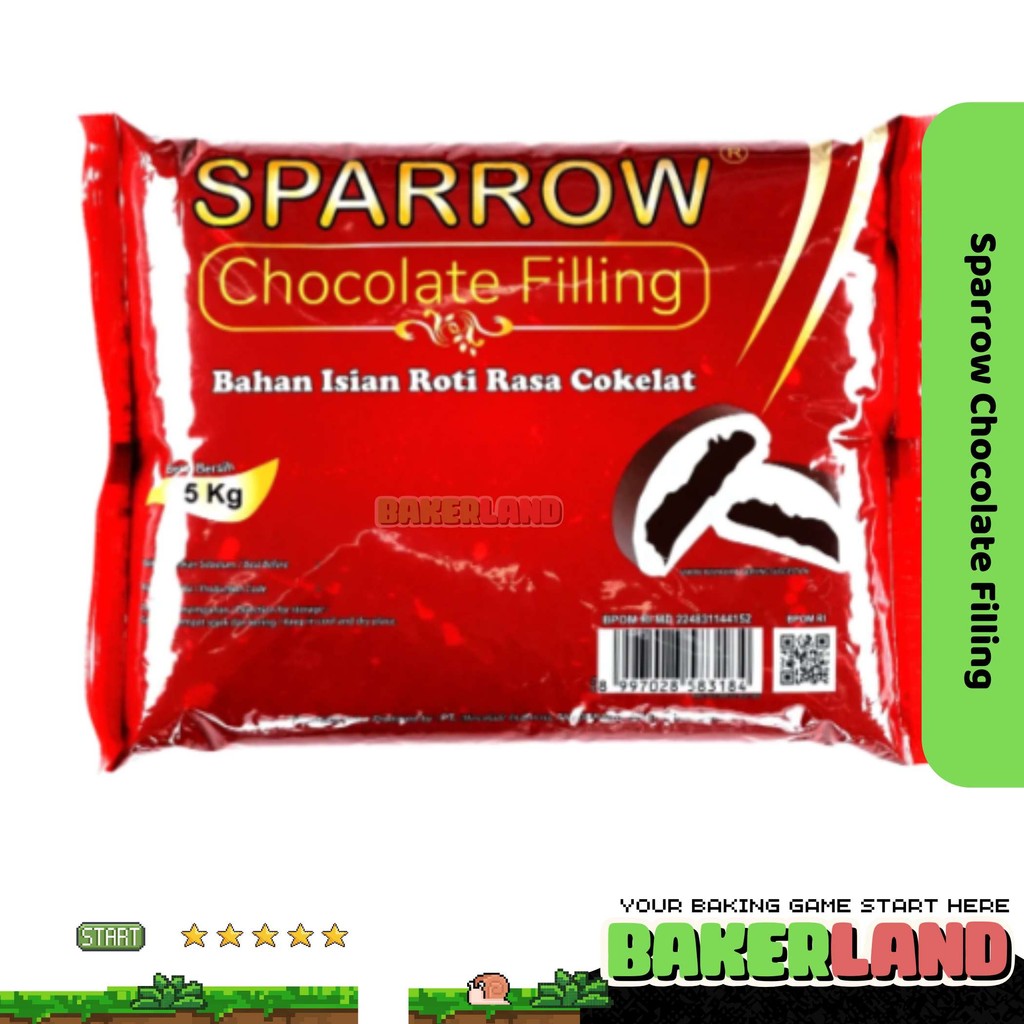 

Coklat Filling Sparrow / Sparrow Coklat Filling 5kg / Sparrow Coklat / Filling / Chocolate Filling Sparrow