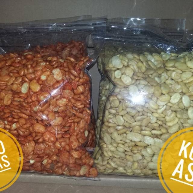 

Koro kupas pedas dan koro asin 500gr | bintang snack kediri