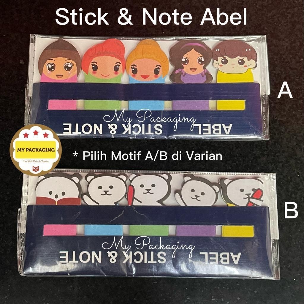 

Stick & Note Abel 5 Warna dan Gambar (per warna isi 20 lembar) - store bisa cod -