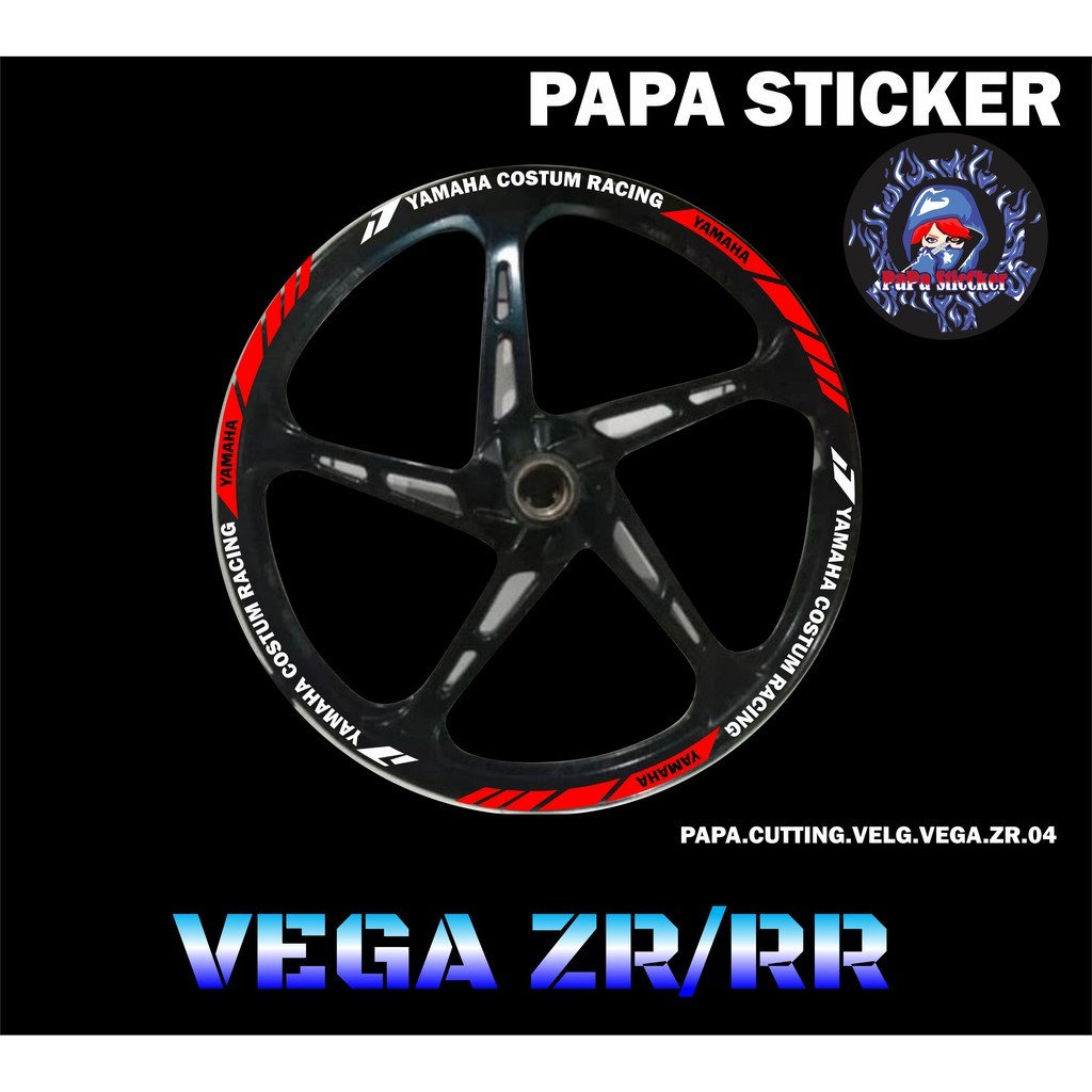 STIKER VELG VEGA ZR CUTTING STICKER VELG CUTTING VARIASI YAMAHA VEGA ZR LIS BAN/VELG 04