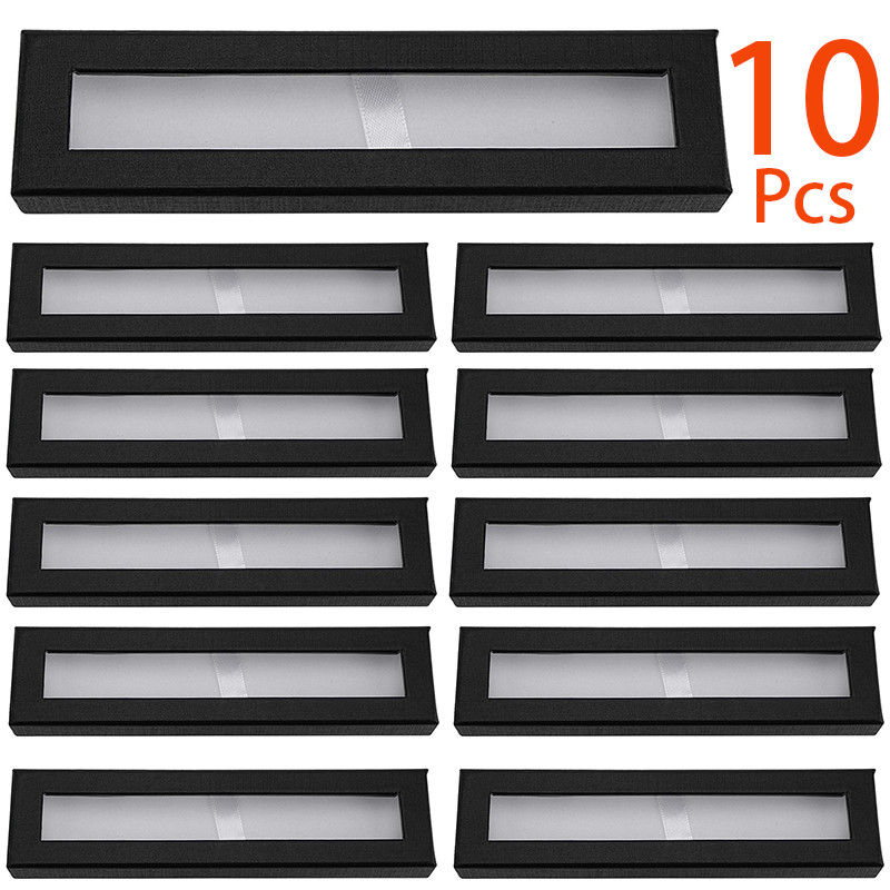 

10Pcs Box Packaging Pen Case Ballpoint Pen Luxury Fountain Pen Empty Pen Case Business Gifts Business Pen Case Clear Pen Holder