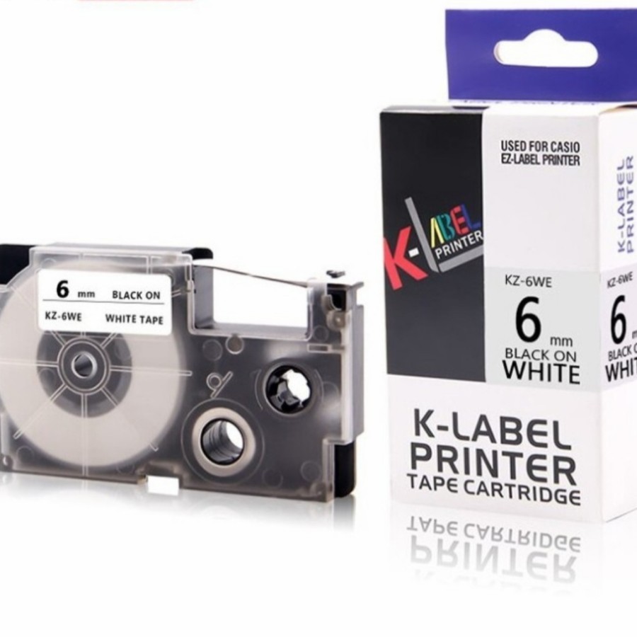 

K LABEL Printer 6 mm LABEL IT - use Compatible Casio EZ Label Tape 6mm
