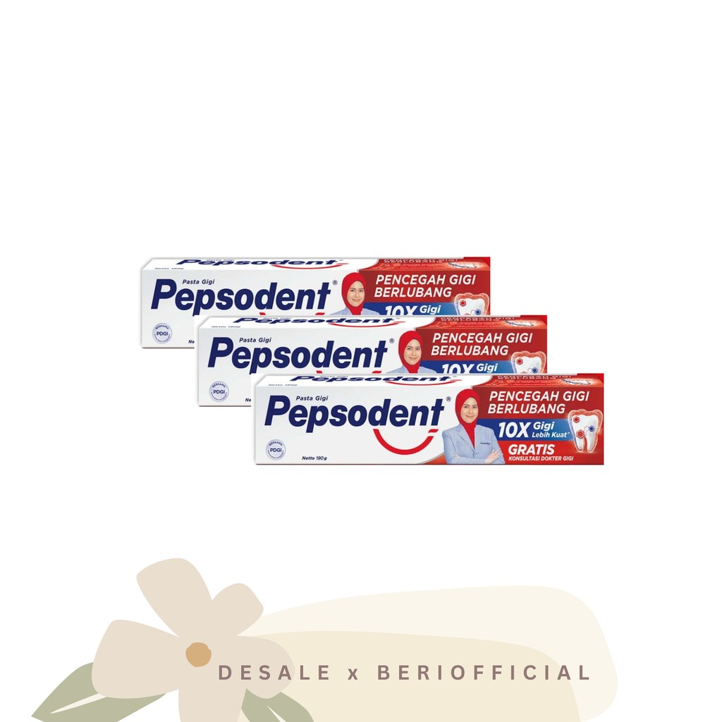 .desale.Pasta gigi PEPSODENT KECIL pencegah gigi berlubang odol kecil PUTIH 75 gram