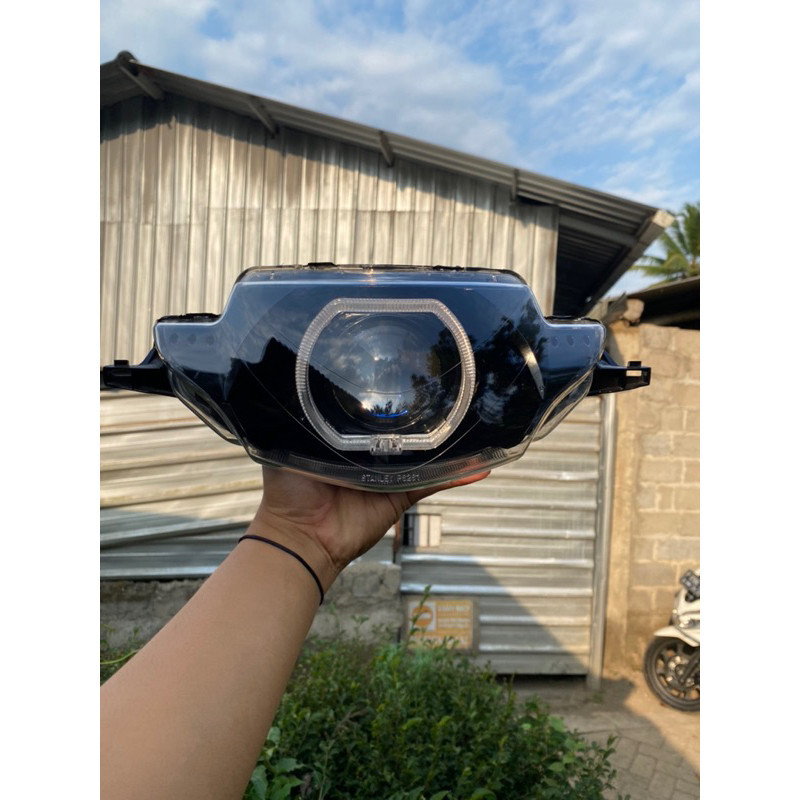 LAMPU DEPAN SUPRA X 125 OLD CUSTOM BILED | BILED SUPRA X 125 OLD ORIGINAL | lampu depan supra batman