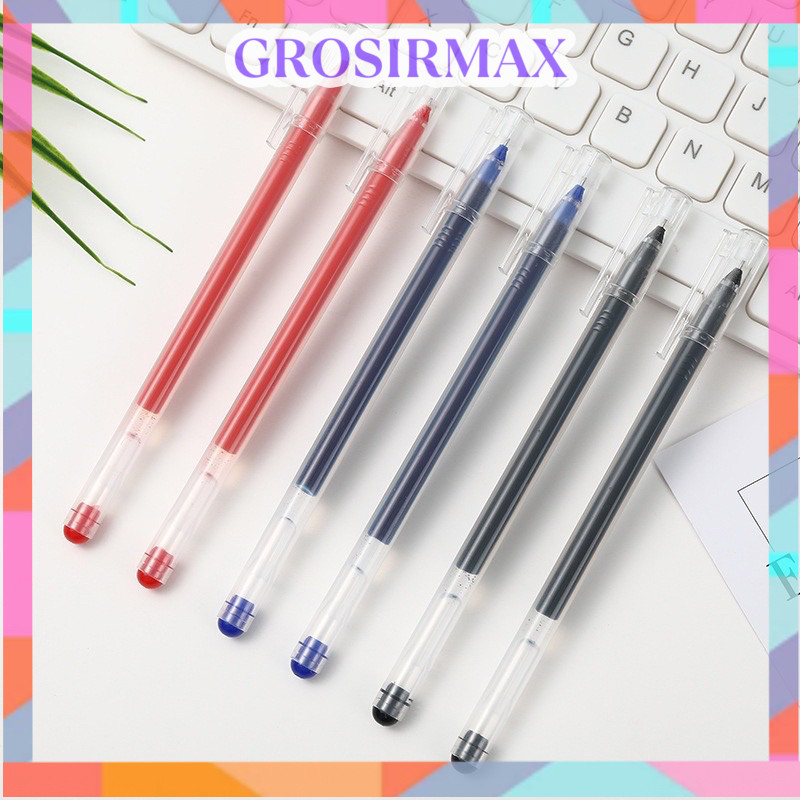 

READY Makassar Pulpen Gel Polos Ink 0.5mm Standar Pulpen Alat Tulis Stationary Kantor Sekolah Pena Pen Tinta Cair Murah PK3 Makassar Grosir GrosirMax