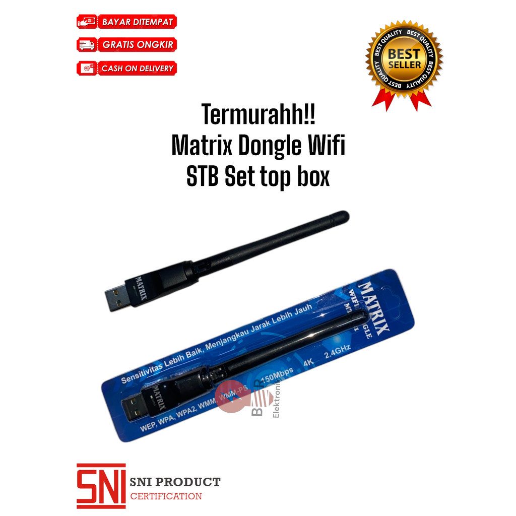 Grosir Grosir Matrix Dongle Wifi STB Set top box DVBT2 MT 7601 Murah