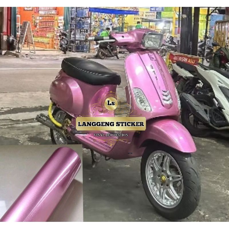 PROMO Skotlet stiker motor milenium rose metalik skotlet pink muda candy skotlet soft pink metalik c