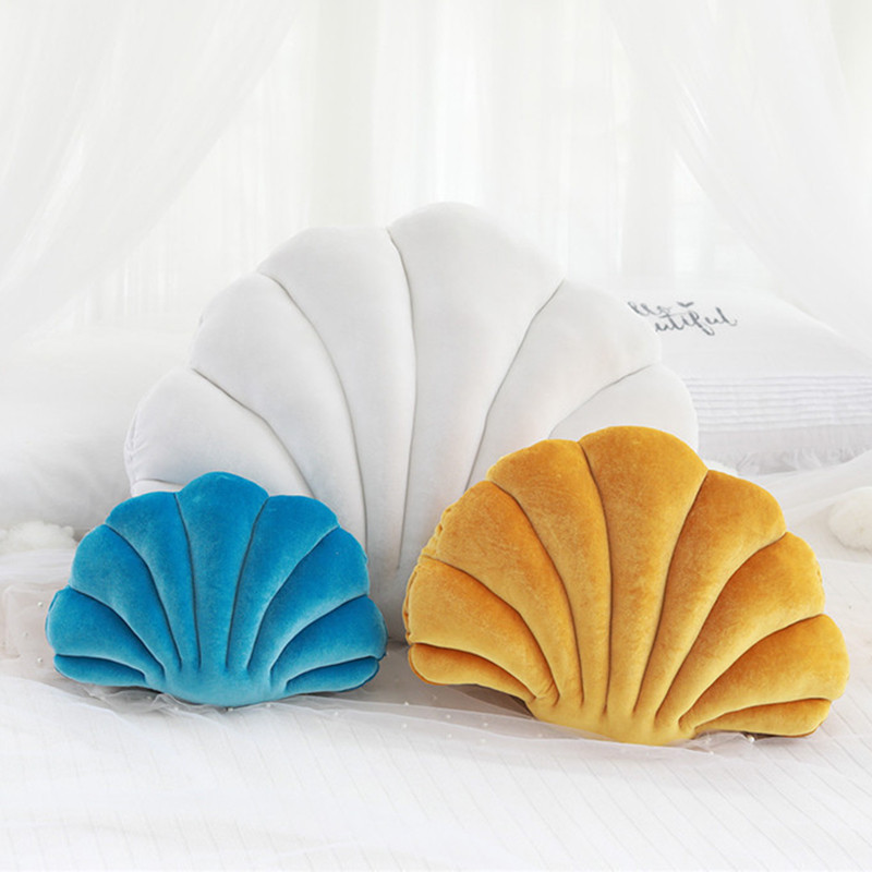 

PP Cotton Seashell Throw Pillow Decorative Pillow Cushion Gift For Kids,Girl,Boy,Women,Sea Princess