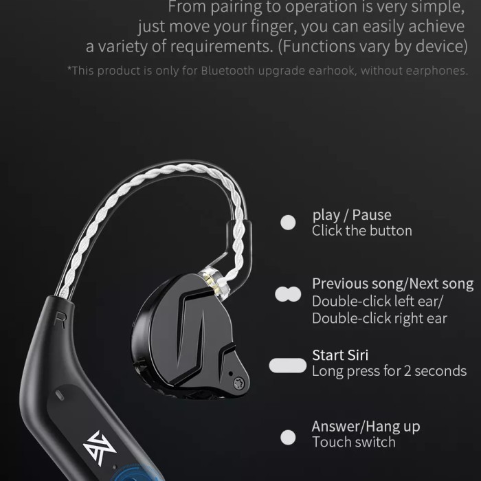 KZ AZ09 TWS HD Bluetooth Ear Hook for KZ ZSN Pro X KZ DQ6 dll - Charging Case