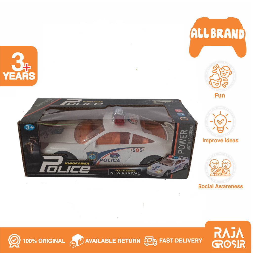 KingPower Police Light & Sound, Mainan Mobil Polisi