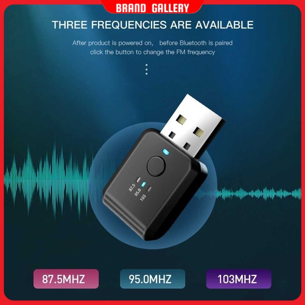 USB Dongle Car Bluetooth 5.1 FM Transmitter Adaptor - FM01