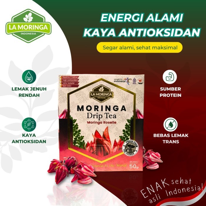 

Teh kelor organik Moringa Drip Tea -