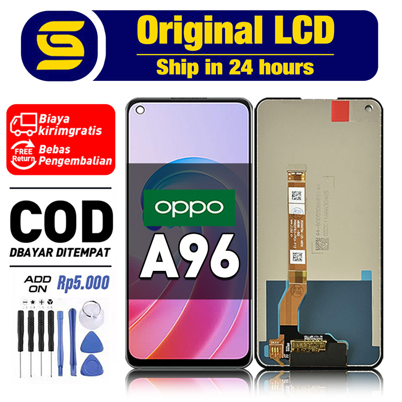 LCD OPPO A96 Original Touchscreen Fullset Compatible For Glass Digitizer ori asli COD