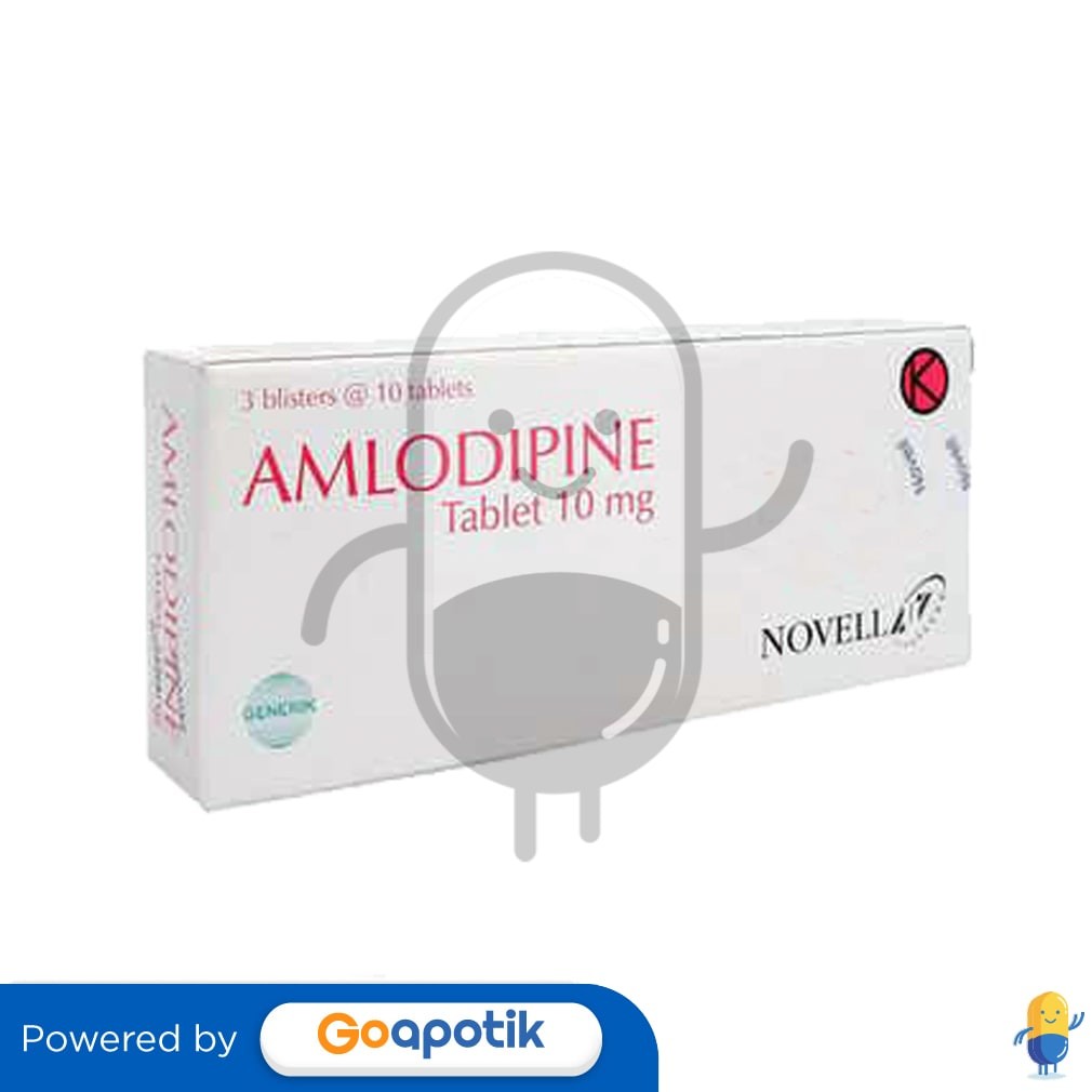 Amlodipine Besilate Novell 10 Mg Box 30 Tablet
