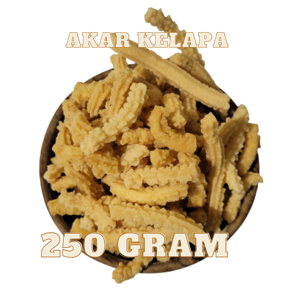 

Promo Cemilan Akar Kelapa 250gram Rasa Manis Garansi Uang Kembali