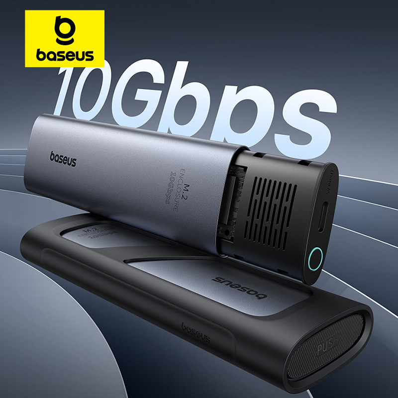 【New Sale】Baseus M2 SSD Enclosure Case 10Gbps NVMe Protocol M.2 to USB Type C 3.2 Gen2 8TB Metal Ext