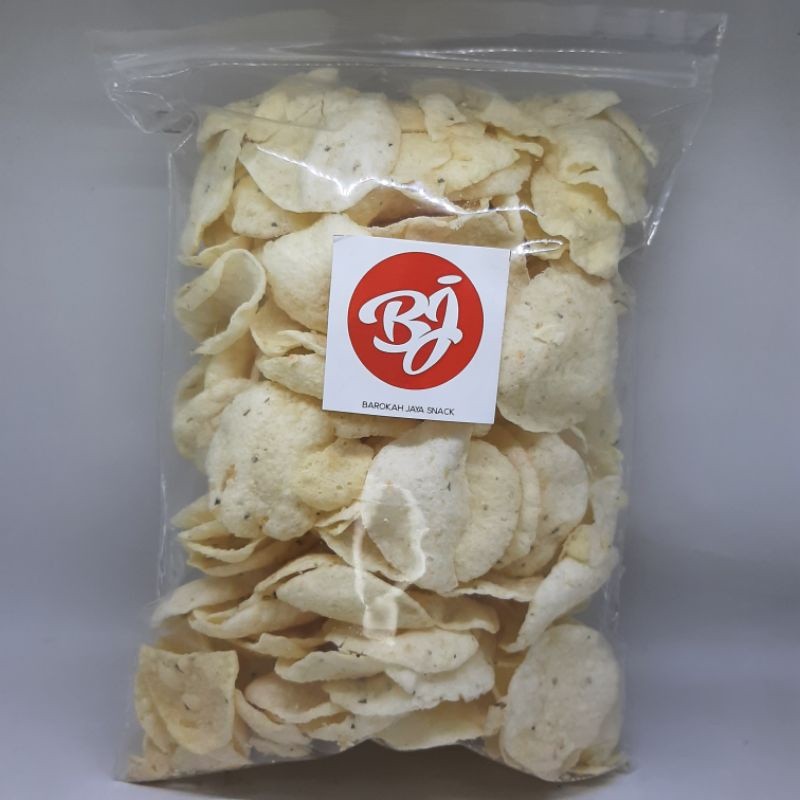 

Opak Singkong daun bawang / Opak Kucai Mini - Mang Meser
