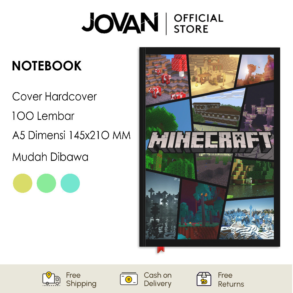 

Notebook Hardcover Custom Minecraft 3 Buku Tulis Catatan Note Agenda Planner Jurnal Diary Notebook Anime