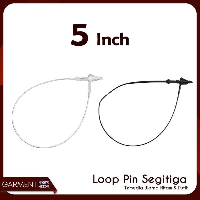 LOOP PIN / LOCK PIN KERUCUT / STRING PIN SEGITIGA 5 INCH - PUTIH