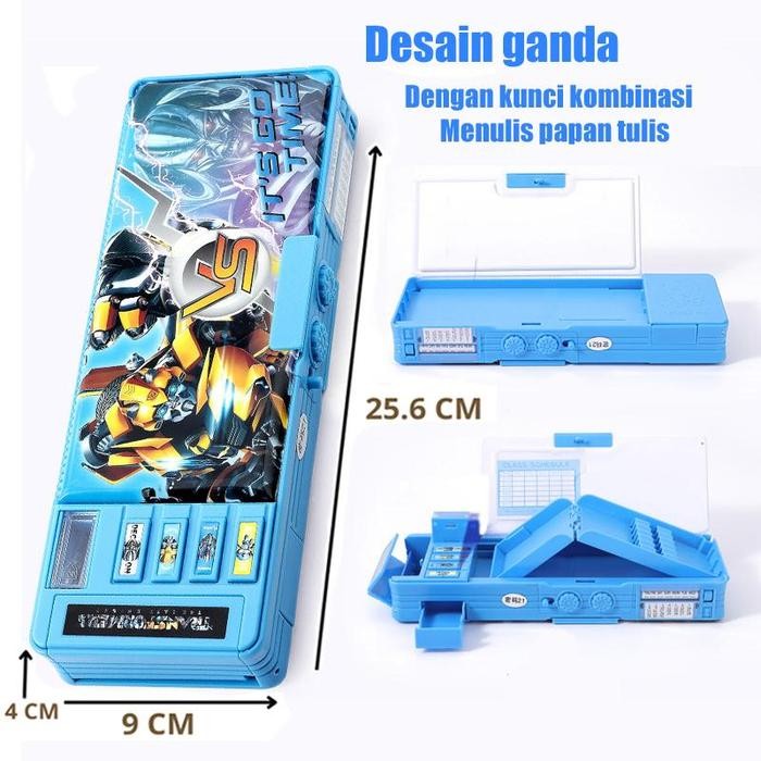 

[Collection New]PROMO Kotak Pensil Multifungsi Motif Kartun Untuk Anak Laki-Laki /Transformer Password Pencil Case /Tempat Pensil Magnet Sandi Multifungsi Motif Kartun Untuk Anak Laki-Laki - JianLan