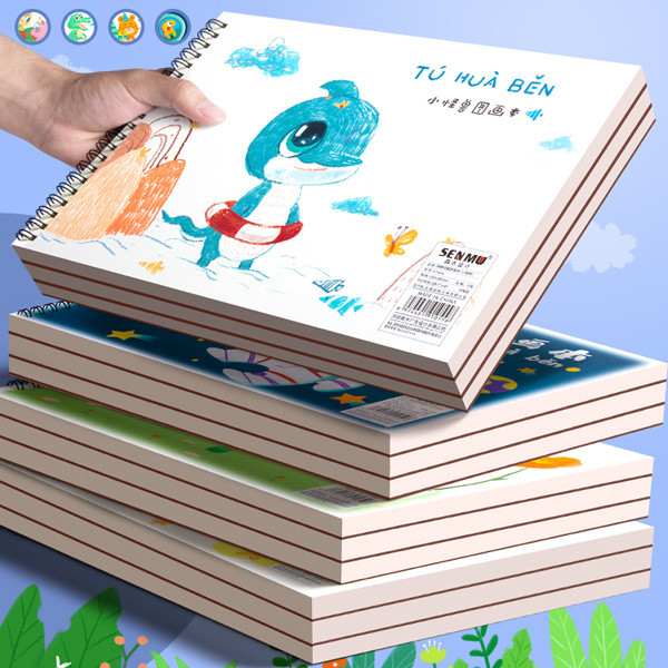 

Buku cat air/buku kertas gambar/buku gambar warna solid/buku lukis/buku sketsa siswa