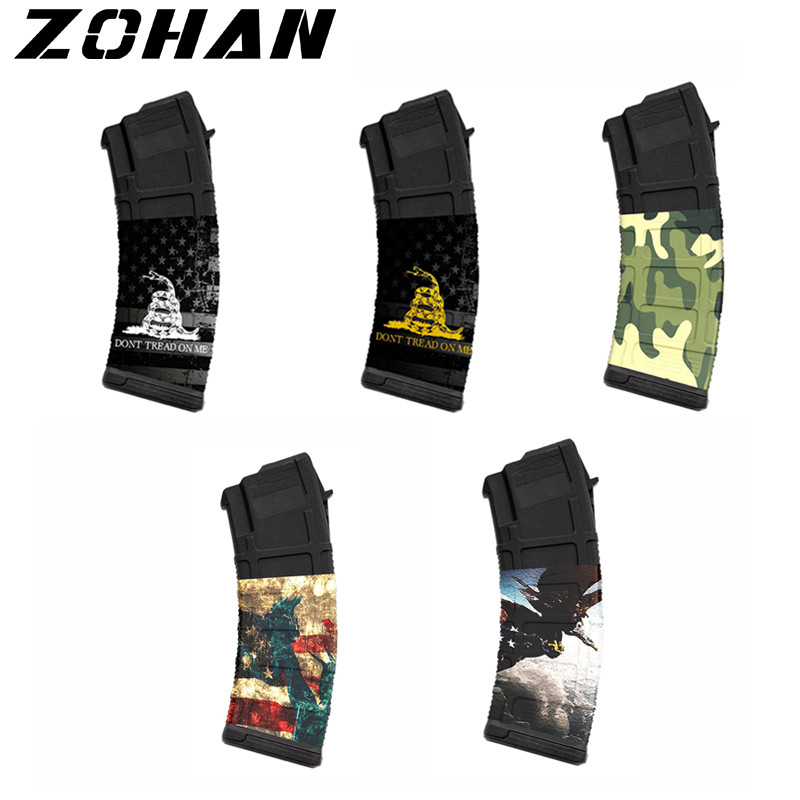 

ZOHAN Gunskins Vinyl Sticker Fits AR-15 30rd Magazines Waterproof Non Reflective Matte Stickers DIY Shooting Hunting Accessories