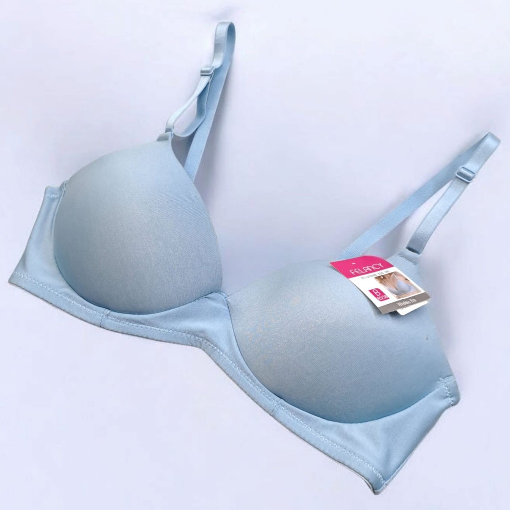 Bra Wanita FELANCY 01048 - Tanpa Kawat Busa Tipis, Ukuran 38B dengan Kait 2
